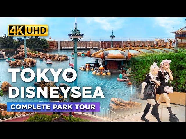 TOKYO DISNEYSEA Full Walking Tour 2023 | WHAT CAN YOU SEE Inside the Park? | Tokyo Japan【4K】