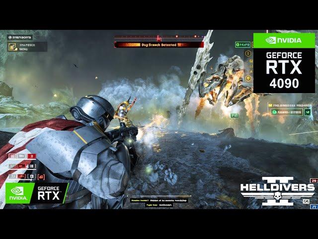 HELLDIVERS 2: PREDATOR STRAIN SUPER HELLDIVE on RTX 4090 24GB (4K Maximum Graphics)