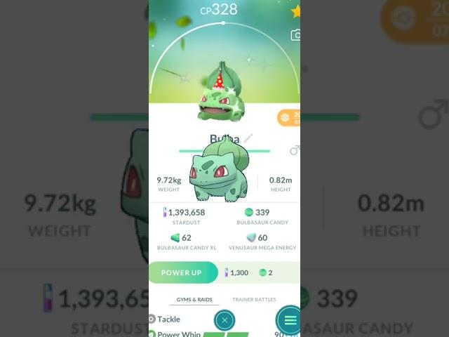 Shiny Bulbasaur Vs Normal Comparison  Pokémon Go