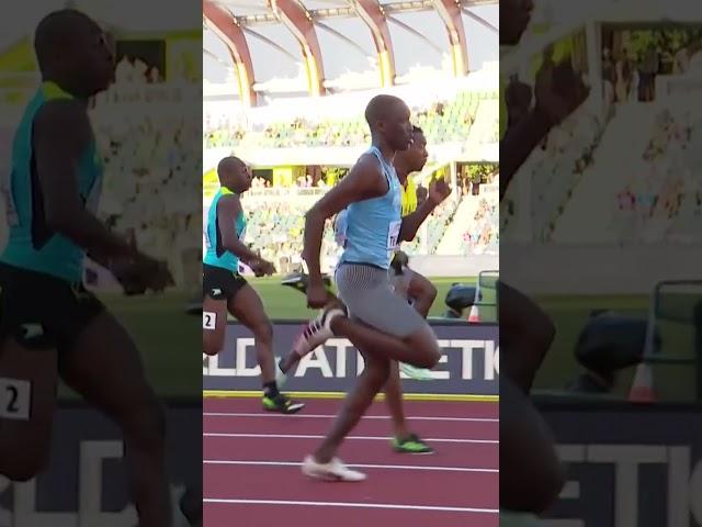 Letsile Tebogo makes it look so easy  #botswana #worldathleticschamps #running #sports