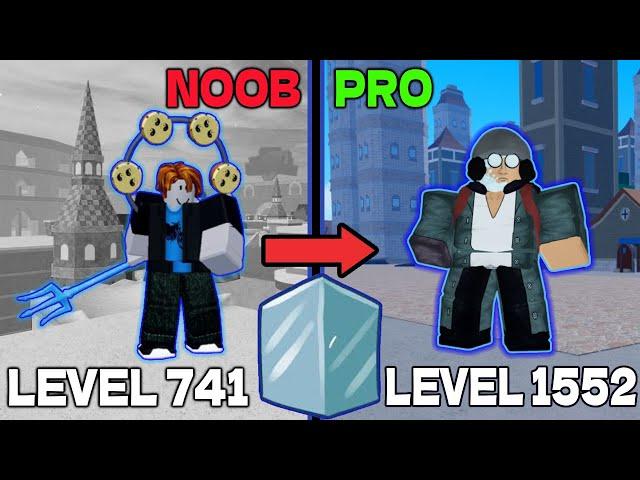 How to LEVEL UP FAST in the Second Sea using ICE FRUIT in BLOX FRUITS | LVL 741 to 1552