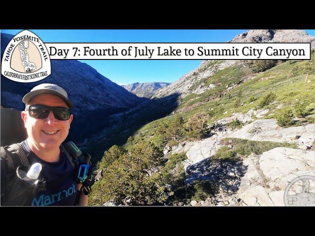 Rediscovering the Tahoe-Yosemite Trail (Day 7): Fourth of July Lake to Summit City Creek Trail Merge