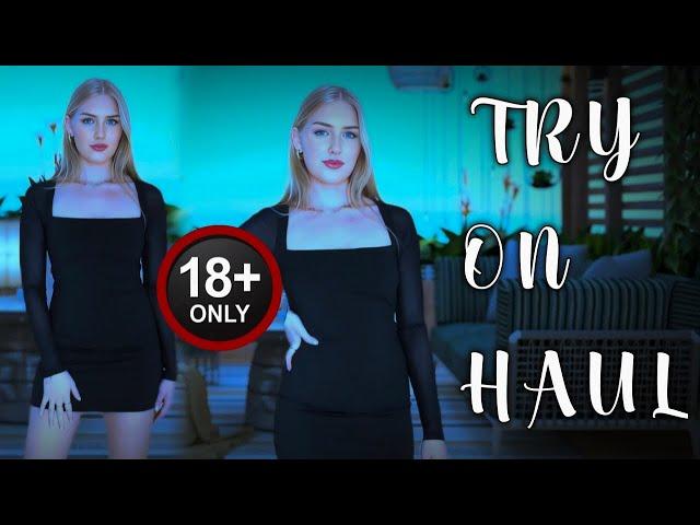 [4K] Transparent clothes Try-On Haul Lingerie | Bikini Fabric Review with Emily See-through clothes