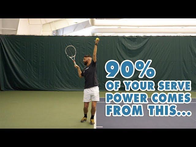 90% Of Your Serve Power Comes From This - Tennis Lesson
