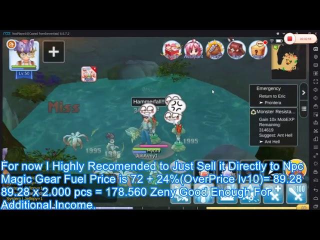 Ragnarok Mobile Eternal Love Ultimate Merchant Lvling and Zeny Farming With Crafting Stone Guide