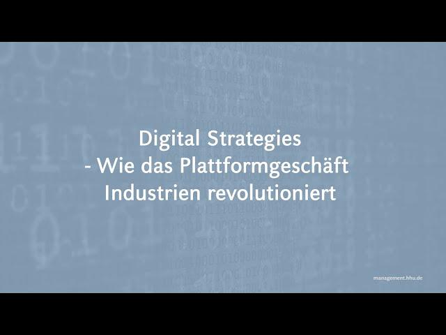 Wie das Plattformgeschäft Industrien revolutioniert