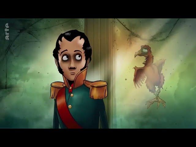 Leopold 1 van België. Animatiefilm.