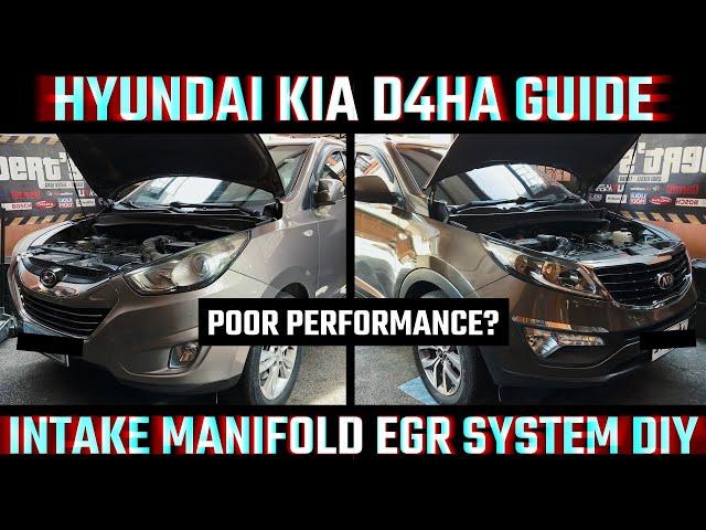 HYUNDAI TUCSON / KIA SPORTAGE EGR AND INTAKE MANIFOLD REMOVAL | D4HA | iX35 | CRDI | DIY GUIDE