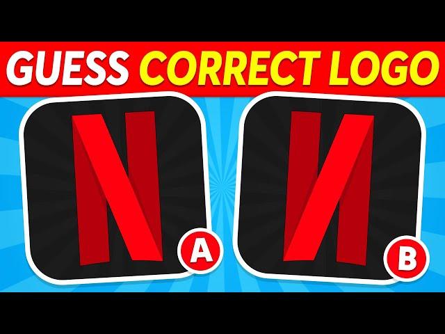 Which Logo Is Correct?  Logo Quiz Challenge | 40 Levels