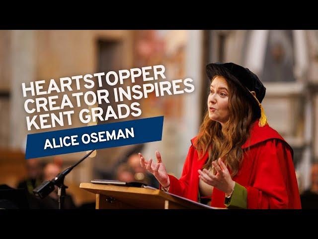 Heartstopper creator inspires Kent graduates