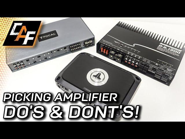 Picking a Car Audio Amplifier - DO's & DONT's