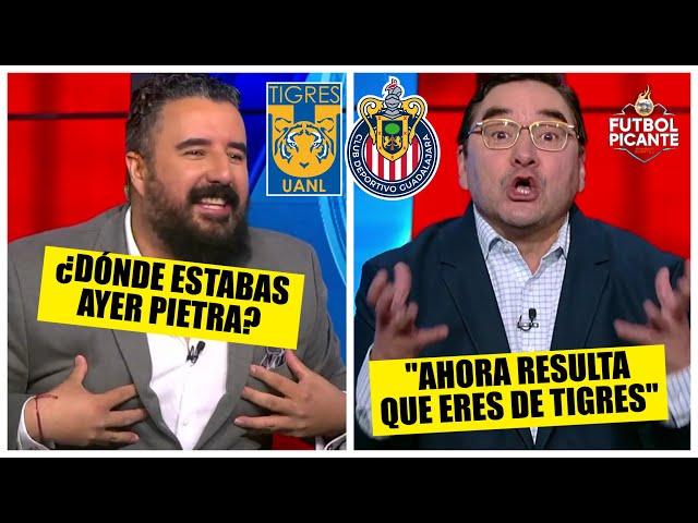 Pietra tuvo que soportar las BURLAS de Álvaro por la derrota de Chivas ante Tigres | Futbol Picante