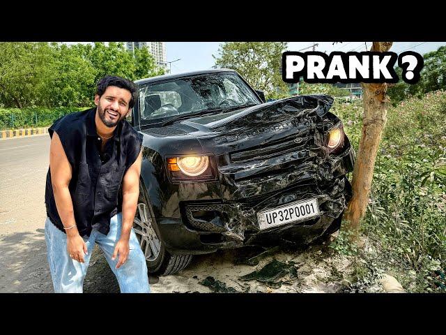 Our New Car DEFENDER met with an Accident PRANK