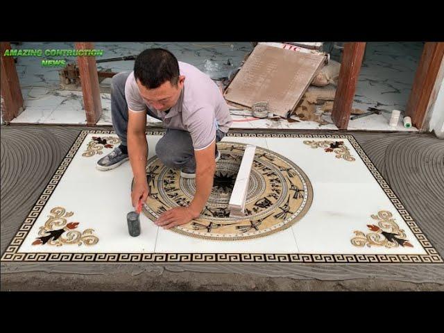 How To Build And Install The Porch Using Beautiful Large Patterned Ceramic Tiles 80 x 80cm Easily