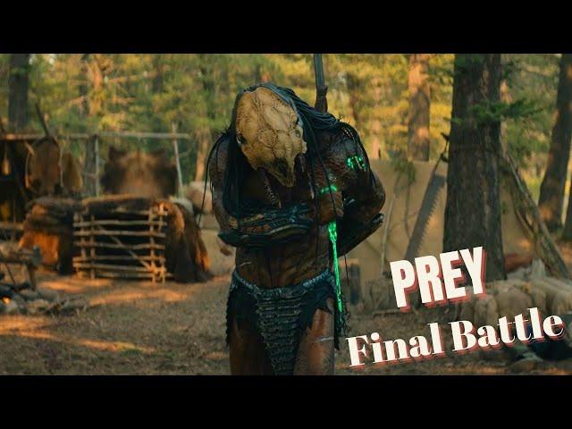 Prey(2022) Final Battle HD - Naru Vs Predator Brutal Fight - Naru kills The Predator - Prey(2022) HD