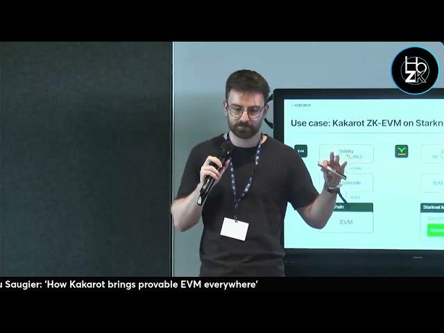 Presentation by Mathieu Saugier, Software Engineer at Kakarot - ZK Hub Main Stage