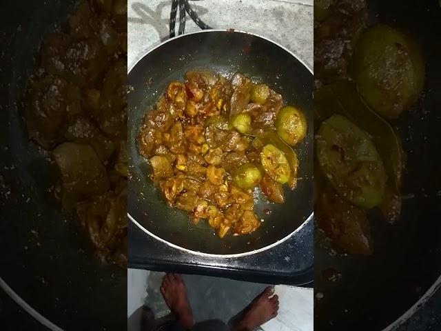 Home make chicken heart dry fry
