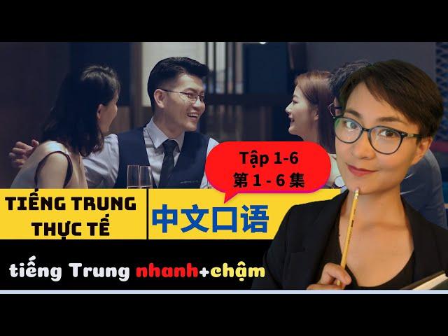 【VIETSUB + PINYIN】Tiếng Trung giao tiếp tổng hợp tập 1-6  | Tiếng Trung trong thực tế - 每日中文课