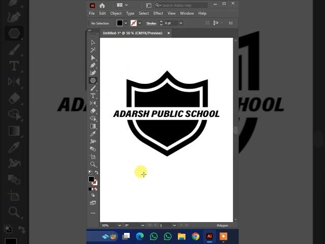 Adobe Illustrator"Designing a Professional School Logo in Adobe Illustrator | Adarsh Public School"