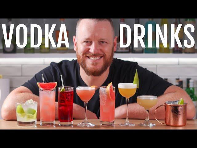 10 vodka cocktails with only 1 bottle!