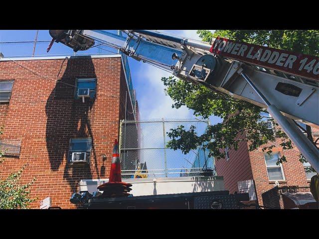 FDNY *10-75* Firefighters Quickly Put Out Roof Fire at Small World Childhood Center in Williamsburg