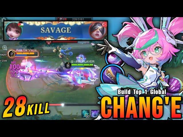 28 Kills + SAVAGE!! Finally Chang'e The ASPIRANTS Skin is Back!! - Build Top 1 Global Chang'e ~ MLBB