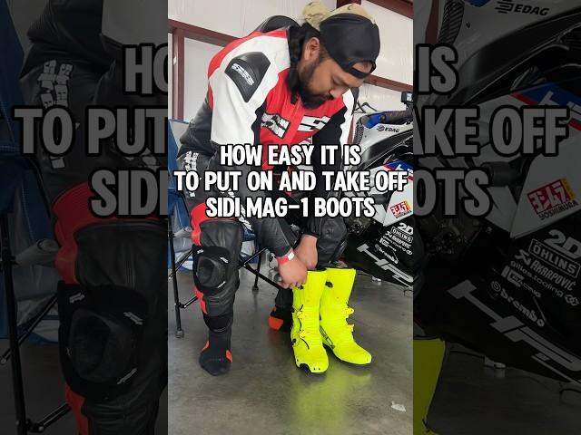 Sidi Mag-1 air boots are easy on easy off and still offers maximum protection. #sidi #motorcycles
