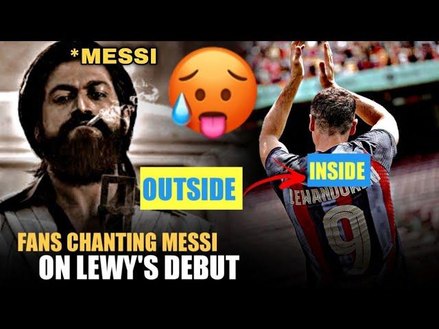 Barca Fans Chant "Messi,Messi"  During Lewandowski's Presentation | KGF2 | Epi. 62 | NomadAN