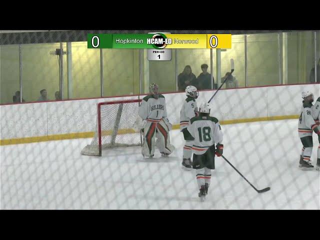 Hiller Varsity Boys Ice Hockey vs Norwood: January 4, 2025