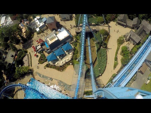 Griffon front seat on-ride HD POV @60fps Busch Gardens Williamsburg