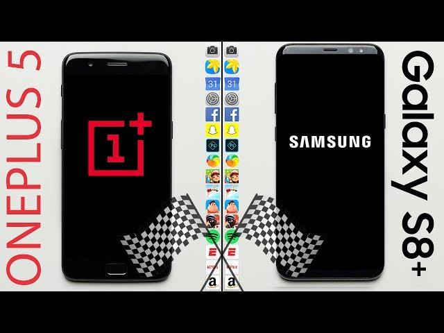 OnePlus 5 vs. Galaxy S8+ Speed Test