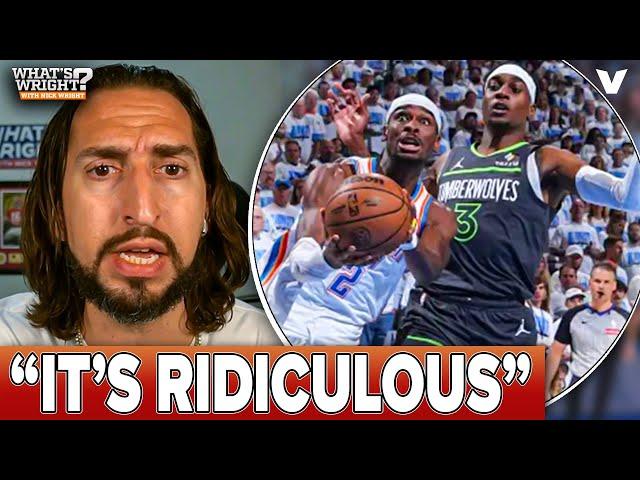 Nick Wright goes SCORCHED EARTH on SGA foul grifting, Timberwolves-Thunder officials | NBA Playoffs