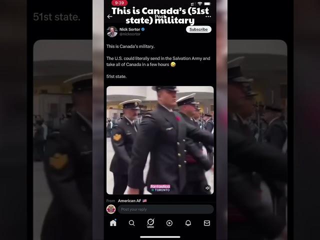 This is Canada’s (51st state) military