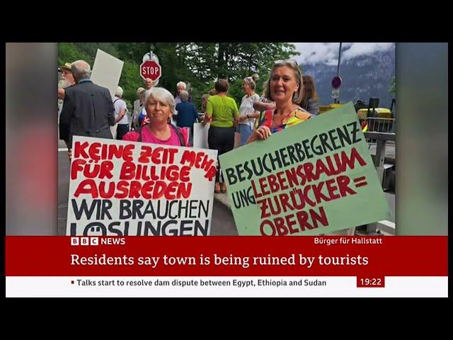 Hallstatt: Austrian town protests against mass tourism (Austria) 27/Aug/2023