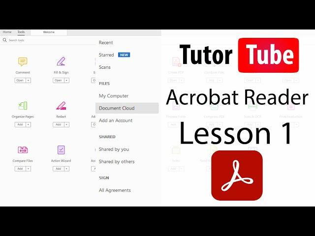 Adobe Acrobat Reader Tutorial - Lesson 1 - Interface