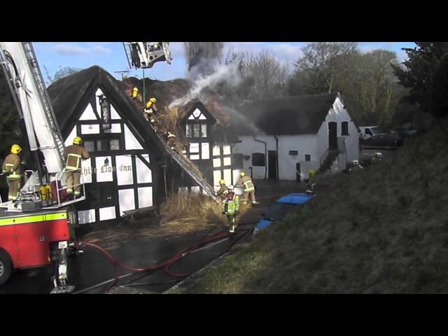 Fire at the White Lion Inn in Barthomley