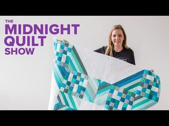 "Modern X" Patchwork Quilt (Math Demystified!) | Midnight Quilt Show with Angela Walters