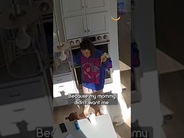 3-year-old finds out her mom was adopted ️ #shorts