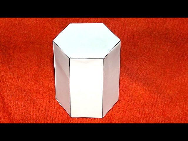 Como hacer un prisma hexagonal / Hexagonal prism