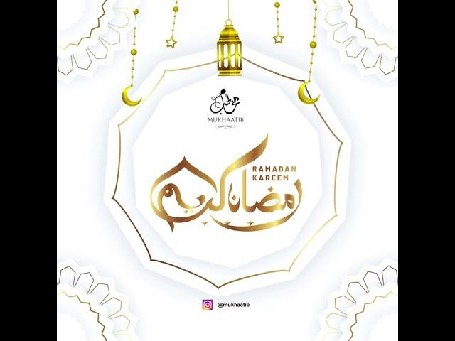 Team Mukhaatib ki jaanib se ramadan kareem ki qalbi mubaarakbaad !! #mukhaatib #ramadanmubarak