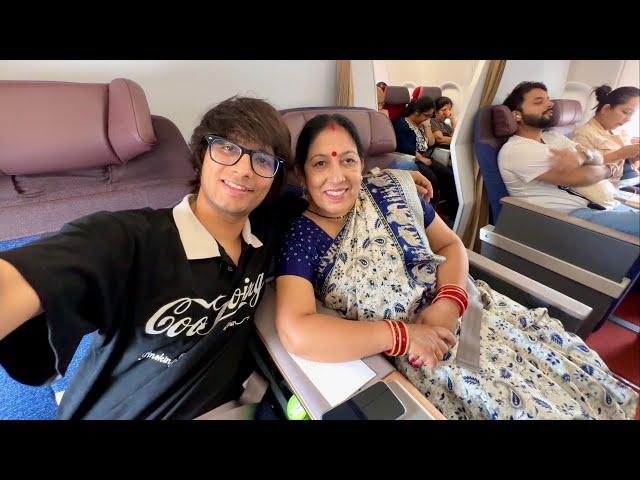 Mummy Ki 1st Business Class Flight 