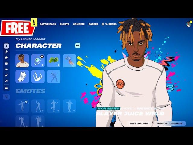 Fortnite FREE Slayer Juice WRLD Skin early showcase