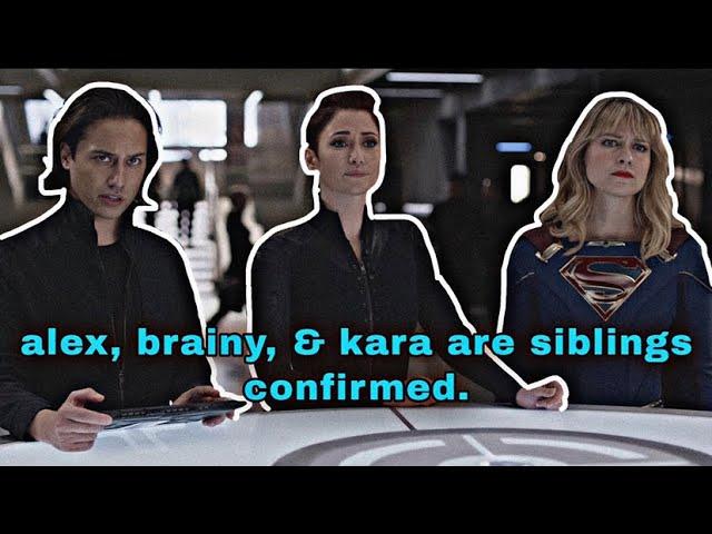 brainy being kara & alex's little brother for 4 minutes and 44 seconds straight