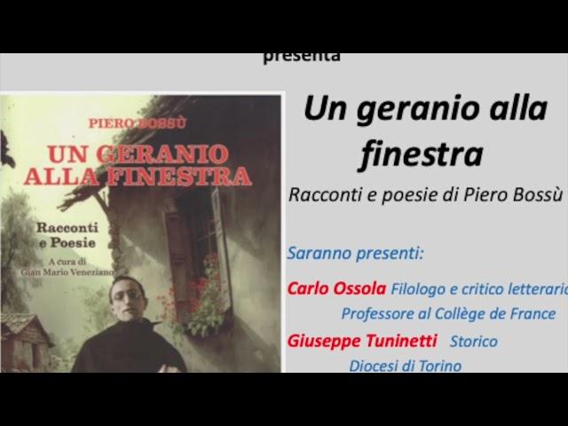 Un geranio alla finestra: racconti e poesie di Piero Bossù