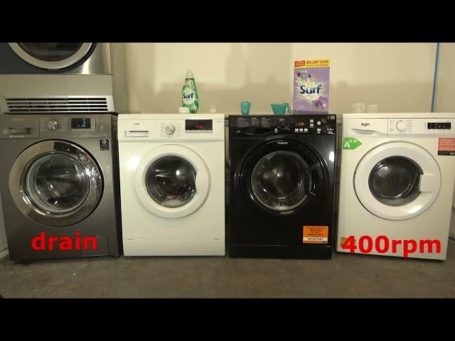 Wash Race - Samsung Ecobubble vs logik vs Hotpoint Extra vs Bush / 15 minute wash