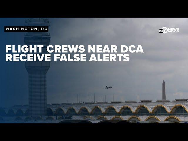 Flight crews arriving at DCA received collision warning despite no other planes around