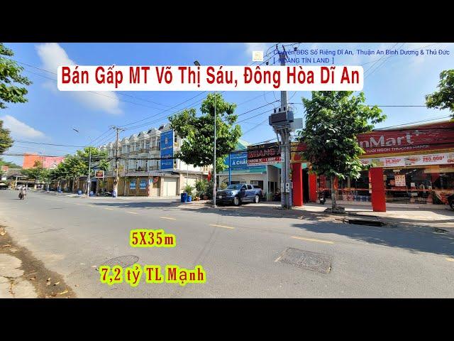 Bán Gấp Nhà Đông Hòa Dĩ An (933) Mặt Tiền Đường Võ Thị Sáu BigC GO, Hoàng Hải BĐS