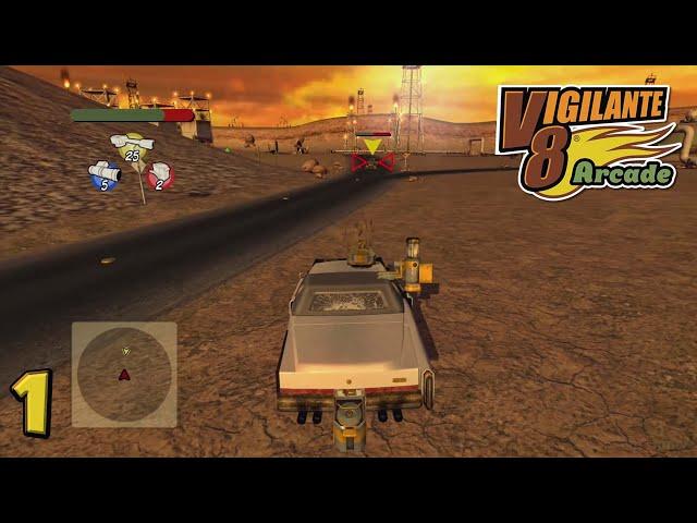 Vigilante 8: Arcade - Xbox 360 XBLA Gameplay | Vehicular Combat (Jefferson #1 Playthrough)