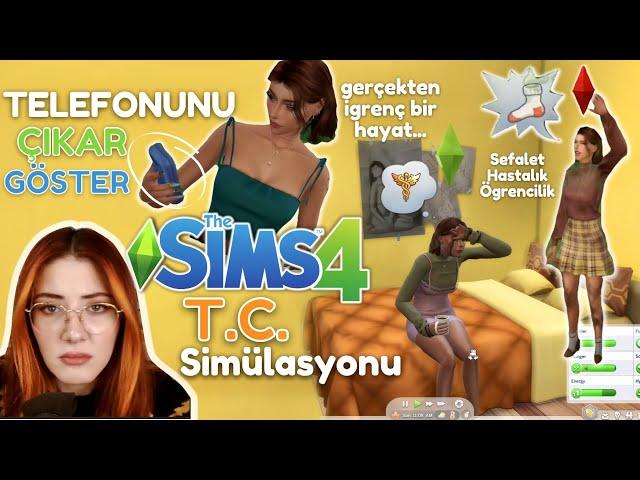 TC simülasyonunda öğrenci hayatı  Bölüm 1 - Telefonunu çıkar ️The Sims 4 oynuyoruz