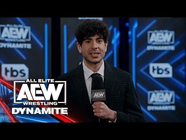 AEW CEO & GM Tony Khan announces a blockbuster AEW Collision Main Event! | AEW Dynamite 6/7/23